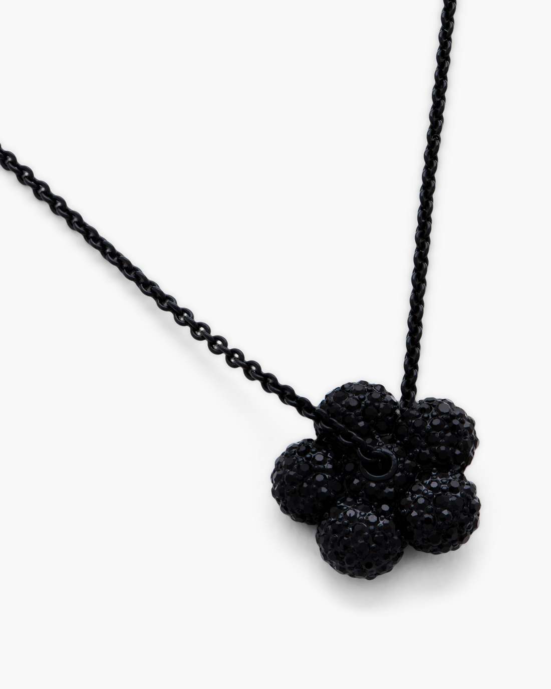 The Daisy Pave Necklace Black/Black Crystal - Marc Jacobs Recommended