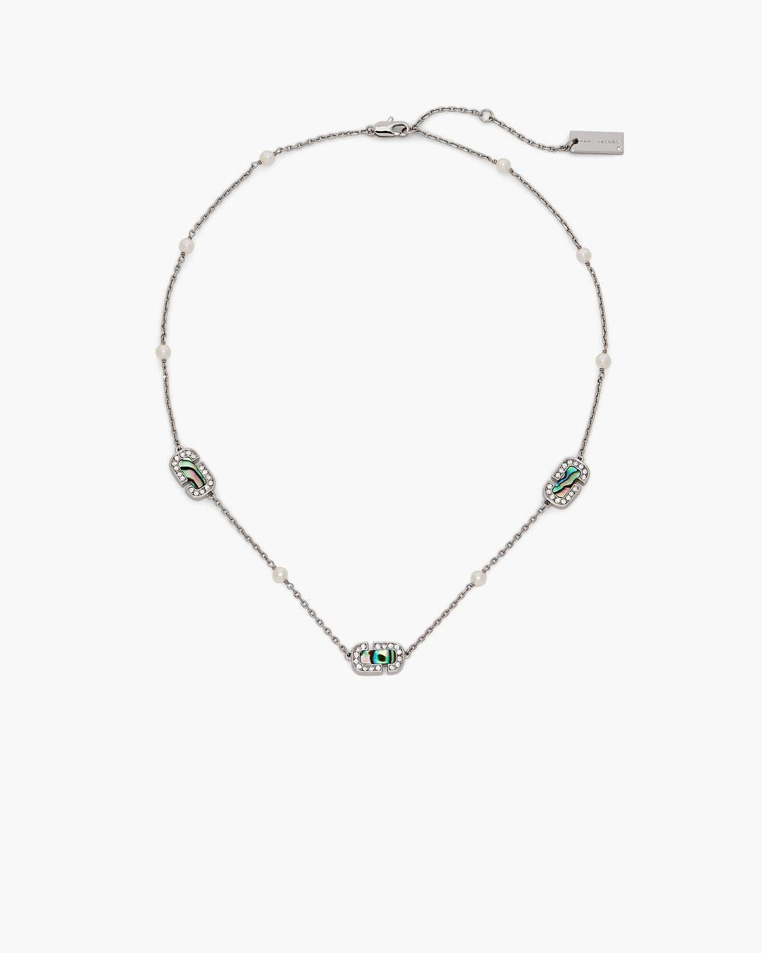 The J Marc Luxe Station Necklace Silver/Crystal - Marc Jacobs Exclusive