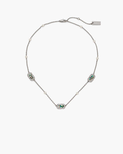 The J Marc Luxe Station Necklace Silver/Crystal - Marc Jacobs Exclusive