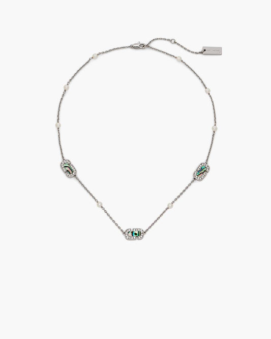 The J Marc Luxe Station Necklace Silver/Crystal - Marc Jacobs Exclusive