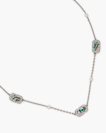 The J Marc Luxe Station Necklace Silver/Crystal - Marc Jacobs Exclusive