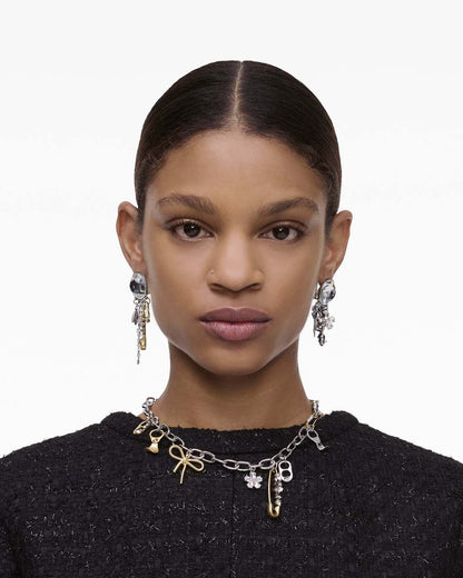 The Grunge Glam Charm Necklace Gold/Silver - Marc Jacobs Premium