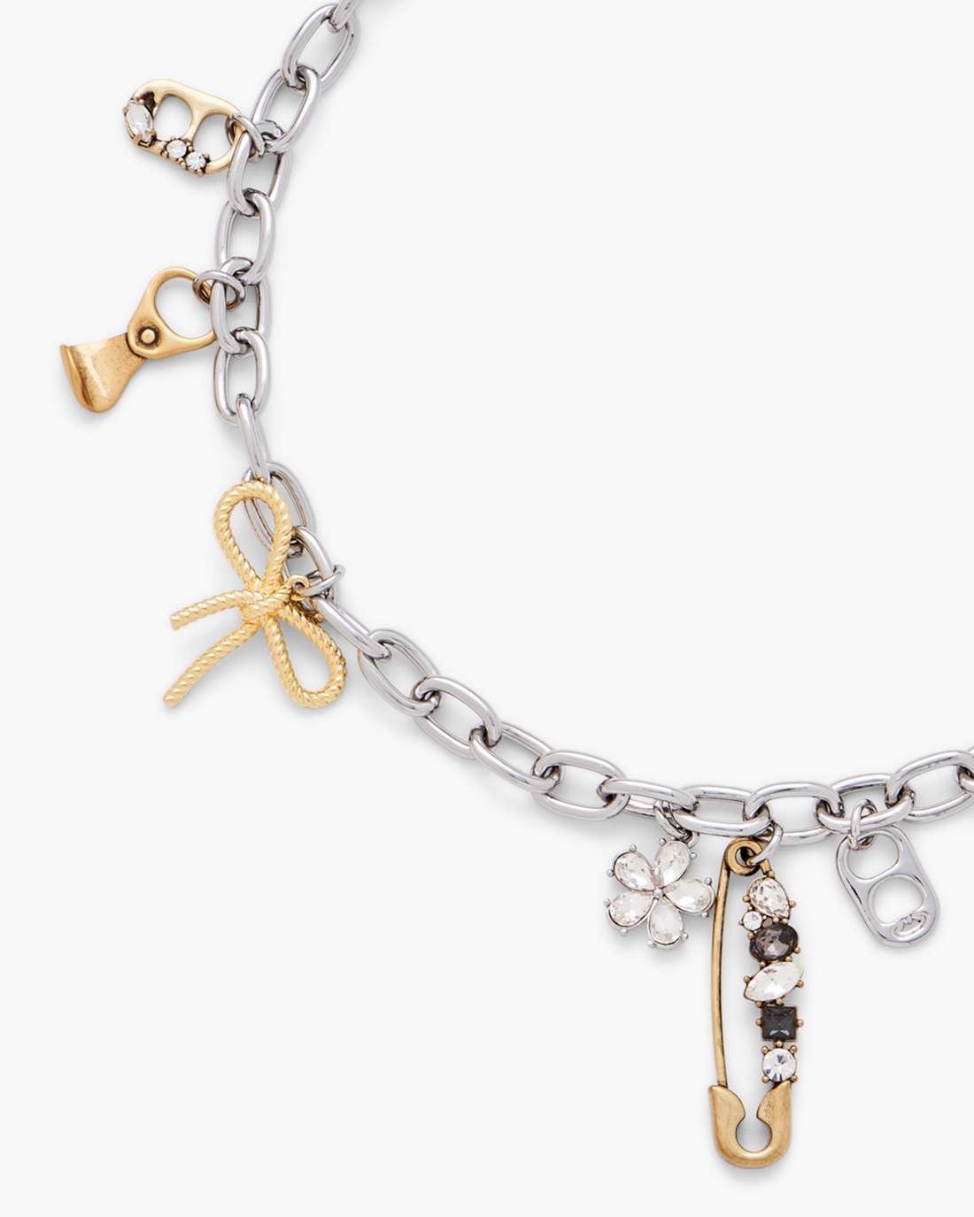 The Grunge Glam Charm Necklace Gold/Silver - Marc Jacobs Premium
