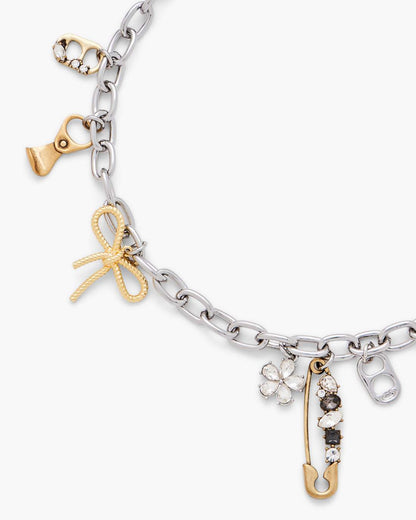 The Grunge Glam Charm Necklace Gold/Silver - Marc Jacobs Premium