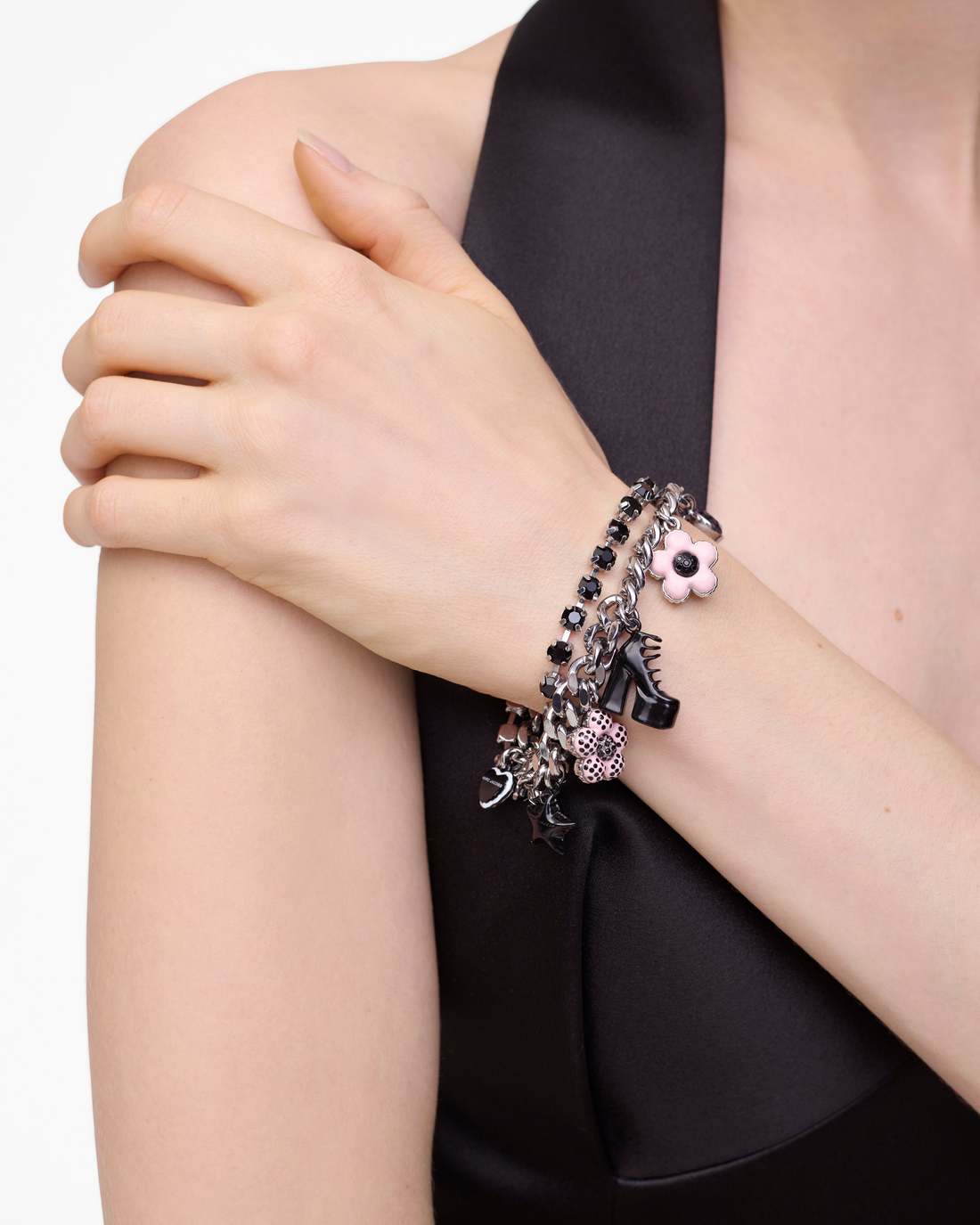 The Mini Icon Dot Charm Bracelet Silver/Multi - Marc Jacobs Signature