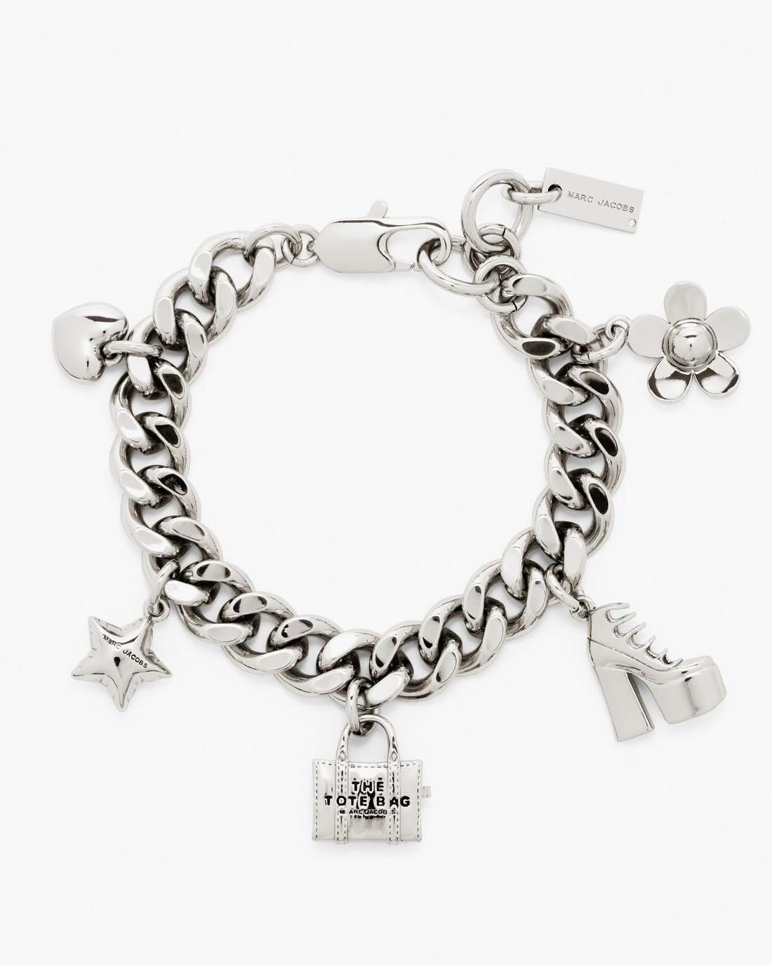 The Mini Icon Charm Bracelet Light Antique Silver - Marc Jacobs Premium