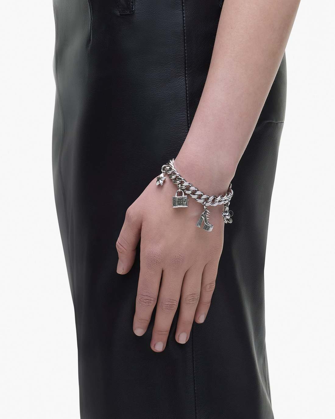 The Mini Icon Charm Bracelet Light Antique Silver - Marc Jacobs Premium