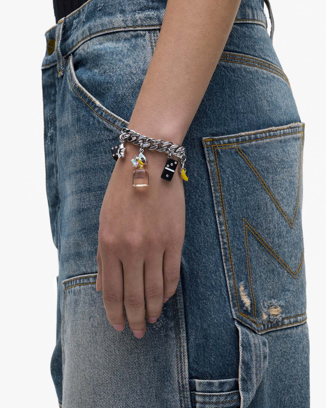 Perfect Charm Bracelet Silver/Pink Multi - Marc Jacobs Featured