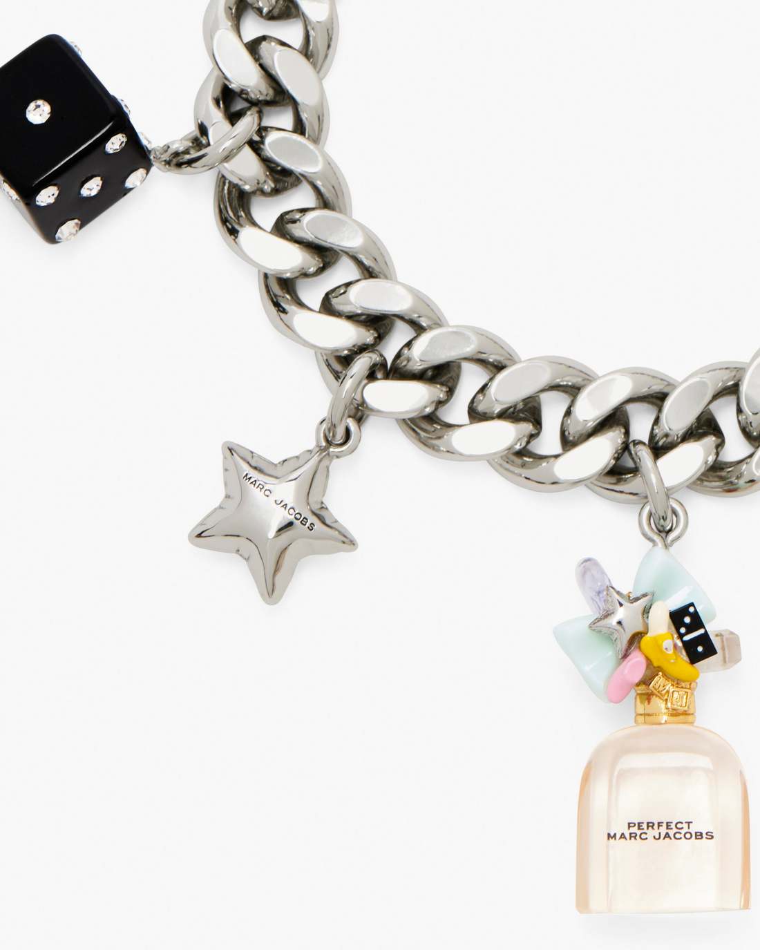 Perfect Charm Bracelet Silver/Pink Multi - Marc Jacobs Featured