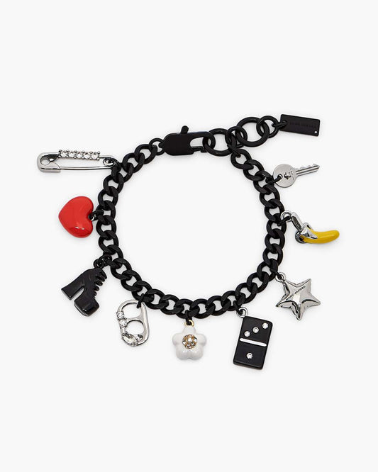 The Collector Charm Bracelet Black Multi - Marc Jacobs Recommended