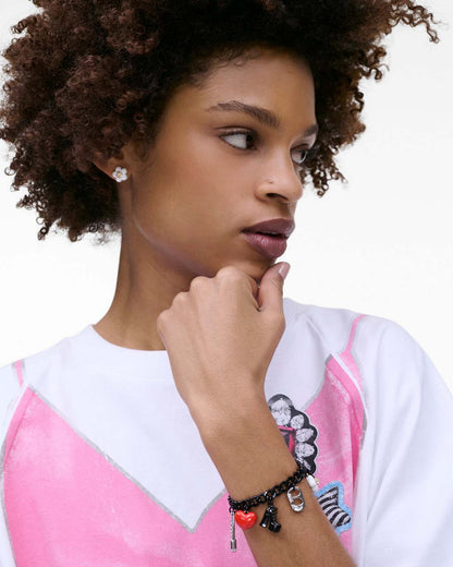 The Collector Charm Bracelet Black Multi - Marc Jacobs Recommended
