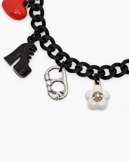 The Collector Charm Bracelet Black Multi - Marc Jacobs Recommended