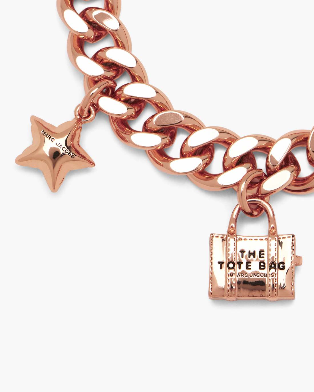 The Mini Icon Charm Bracelet Antique Rose Gold - Marc Jacobs Signature