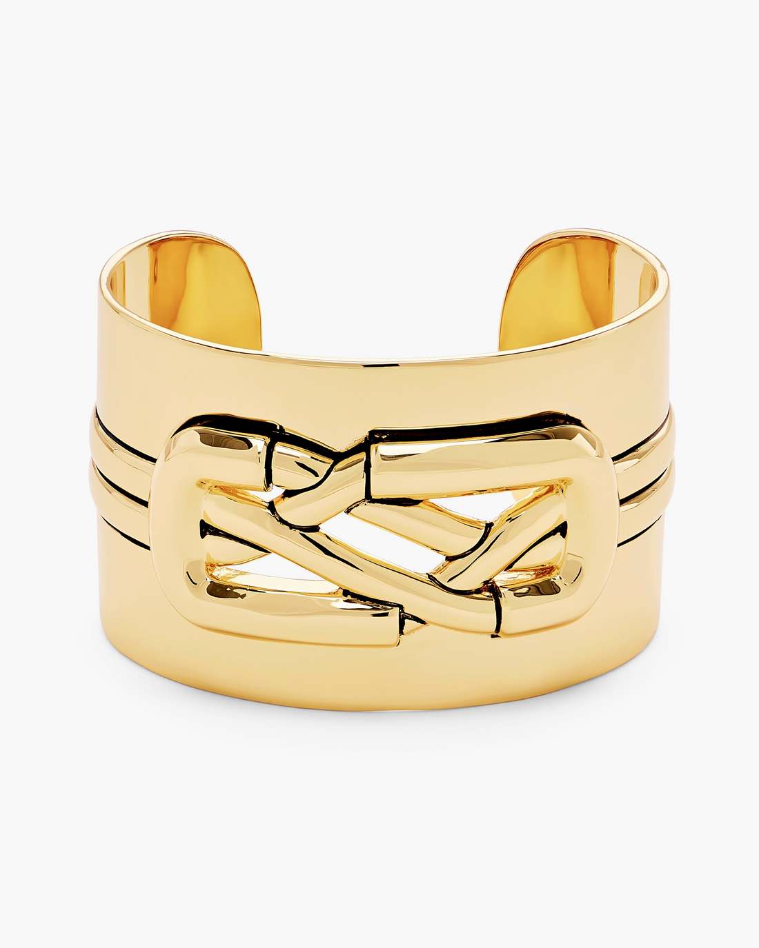 The Dual Statement Cuff Bracelet Gold - Marc Jacobs New