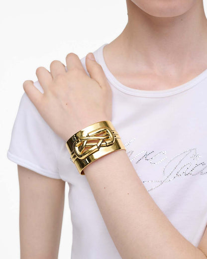 The Dual Statement Cuff Bracelet Gold - Marc Jacobs New
