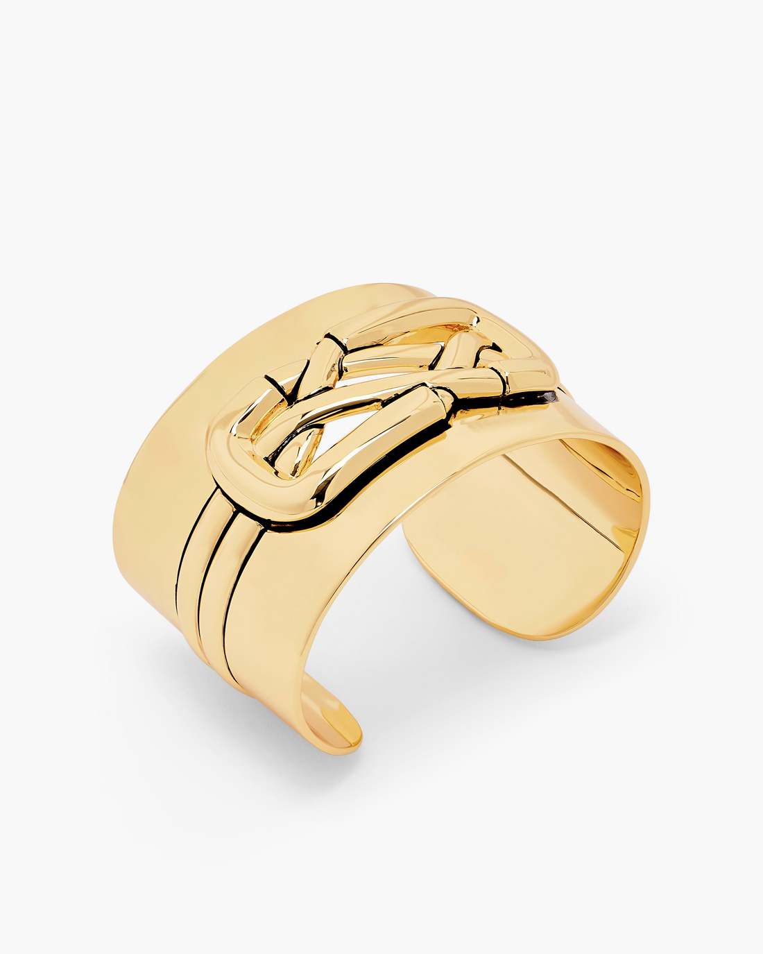 The Dual Statement Cuff Bracelet Gold - Marc Jacobs New