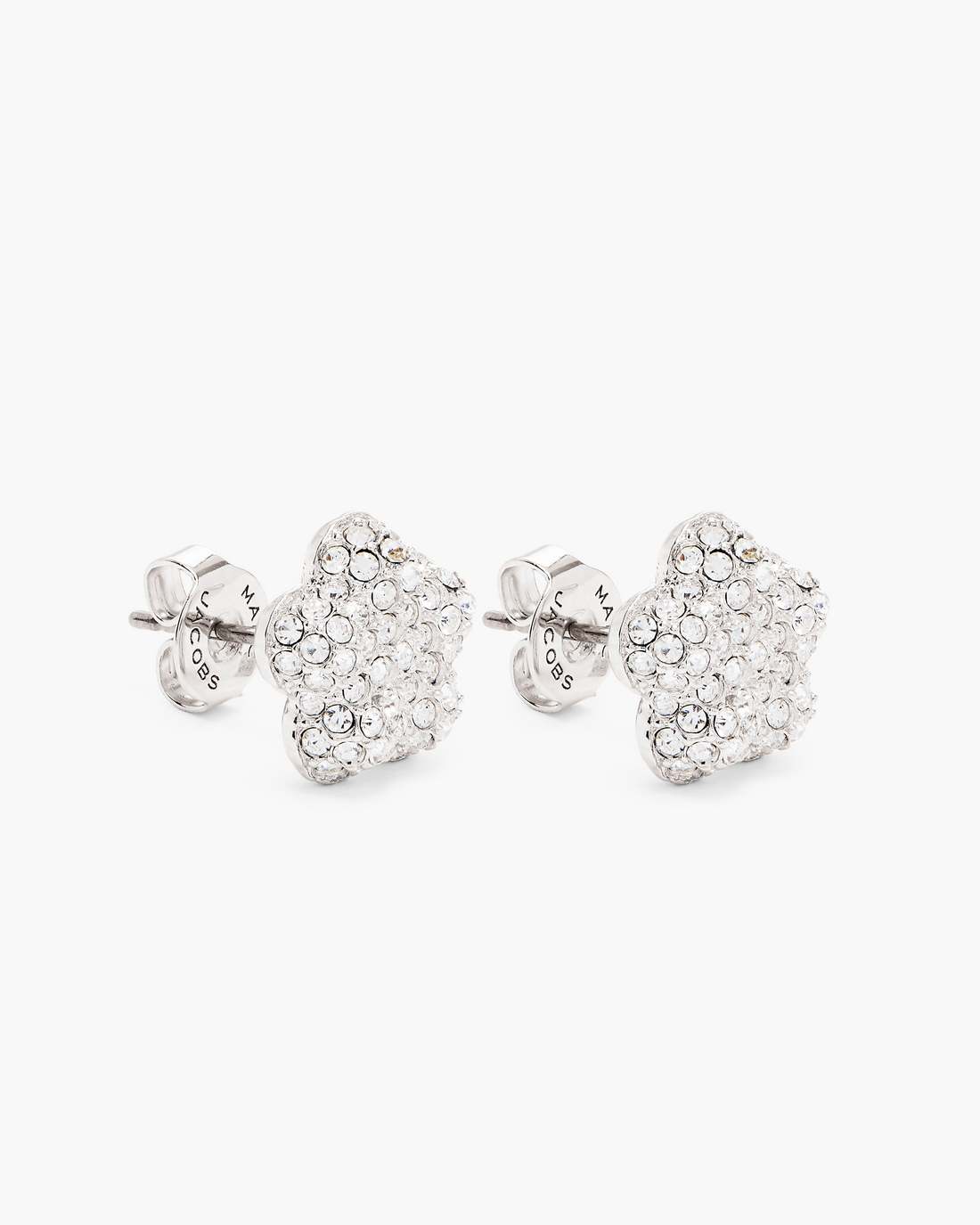 The Daisy Pave Stud Earrings Silver/Crystal - Marc Jacobs Trending