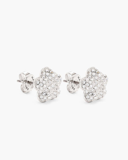 The Daisy Pave Stud Earrings Silver/Crystal - Marc Jacobs Trending