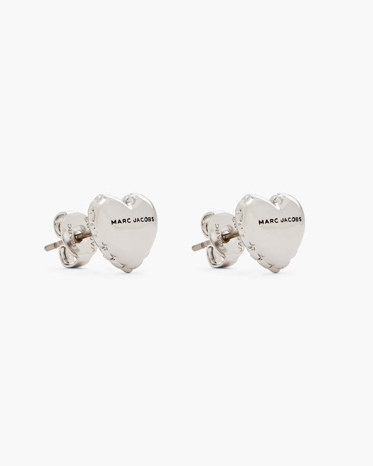 The Heart Balloon Stud Earrings Light Antique Silver - Marc Jacobs Best Seller