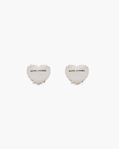 The Heart Balloon Stud Earrings Light Antique Silver - Marc Jacobs Best Seller