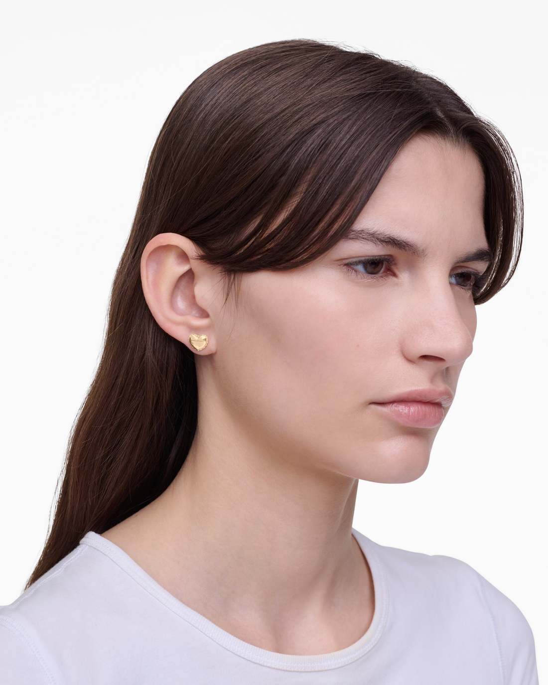 The Heart Balloon Stud Earrings Light Antique Gold - Marc Jacobs Recommended