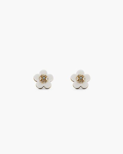 The Daisy Stud Earrings Gold/White - Marc Jacobs Exclusive