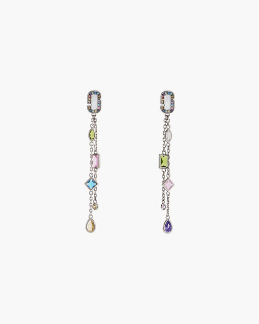 The J Marc Luxe Gem Linear Earrings Silver/Multi - Marc Jacobs Popular