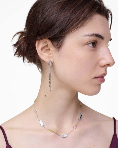 The J Marc Luxe Gem Linear Earrings Silver/Multi - Marc Jacobs Popular