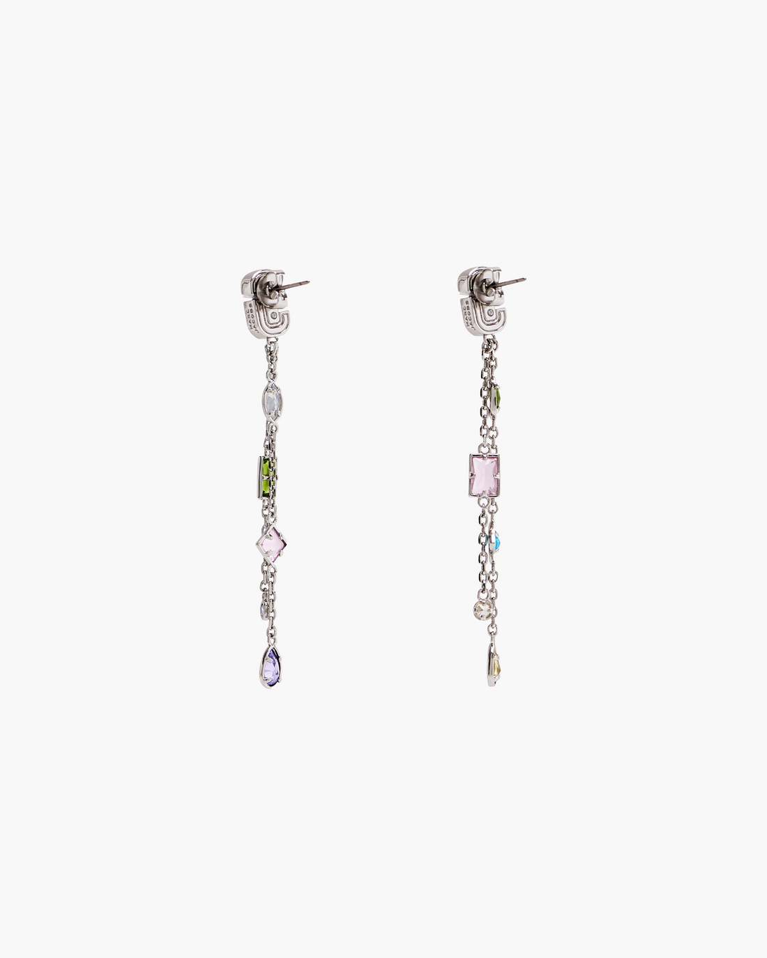 The J Marc Luxe Gem Linear Earrings Silver/Multi - Marc Jacobs Popular