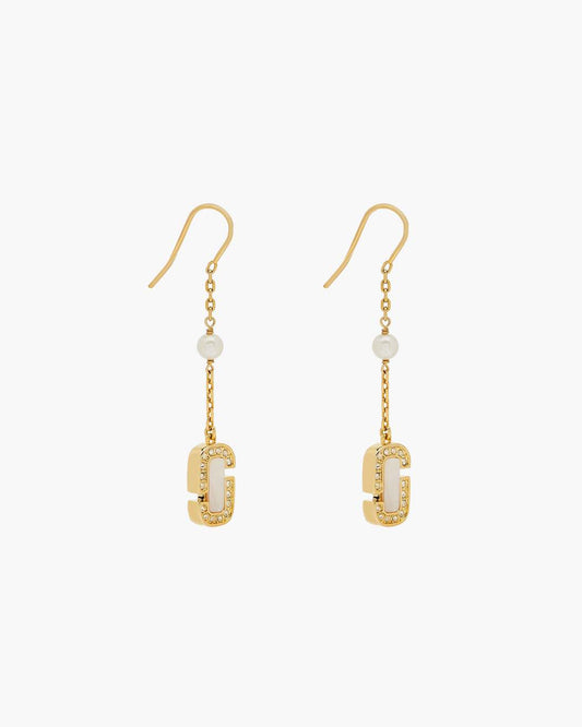 The J Marc Luxe Linear Earrings Gold/Crystal - Marc Jacobs Best Seller