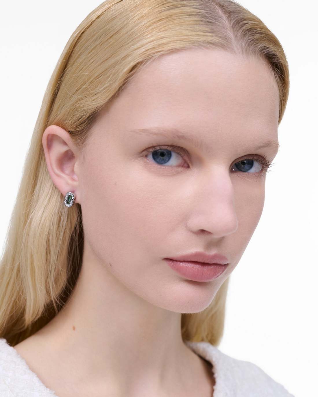 The J Marc Luxe Abalone Earrings Silver/Crystal - Marc Jacobs Recommended