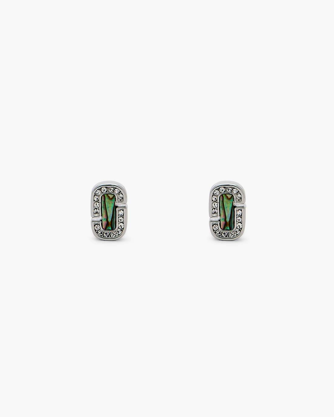The J Marc Luxe Abalone Earrings Silver/Crystal - Marc Jacobs Recommended