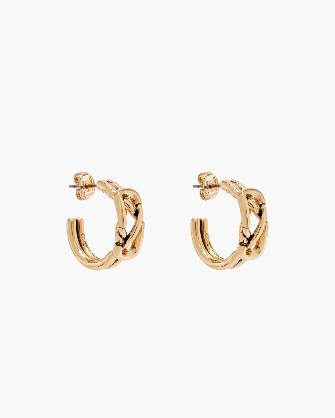 The Dual Hoop Earrings Gold - Marc Jacobs Premium