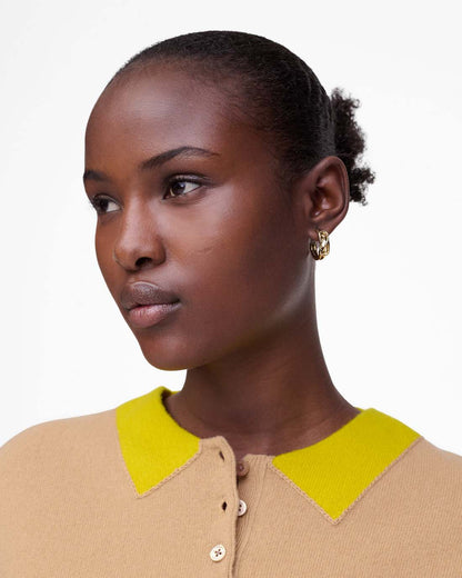 The Dual Hoop Earrings Gold - Marc Jacobs Premium