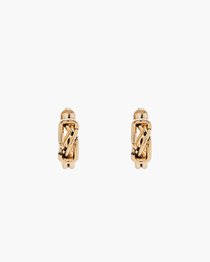 The Dual Hoop Earrings Gold - Marc Jacobs Premium