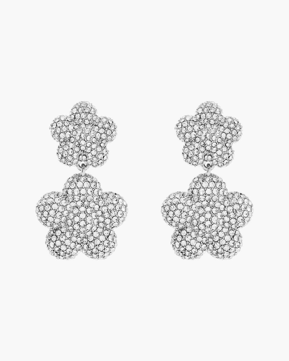 The Daisy Balloon Drop Earrings Silver/Crystal - Marc Jacobs Trending