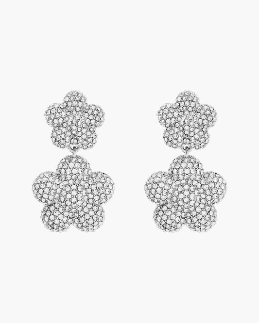 The Daisy Balloon Drop Earrings Silver/Crystal - Marc Jacobs Trending
