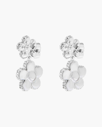 The Daisy Balloon Drop Earrings Silver/Crystal - Marc Jacobs Trending