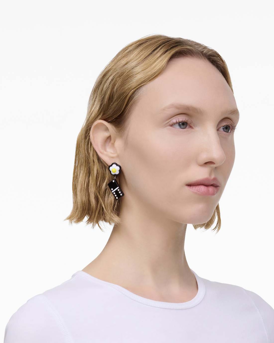 The Sticker Charm Earrings Silver Multi - Marc Jacobs Best Seller