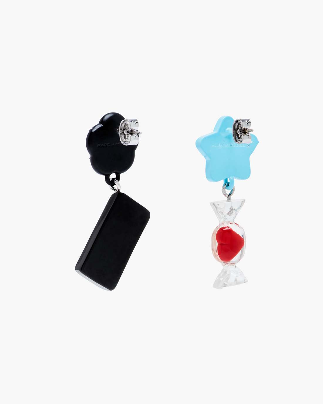 The Sticker Charm Earrings Silver Multi - Marc Jacobs Best Seller