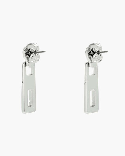 J Marc Zipper Earrings Silver - Marc Jacobs Recommended