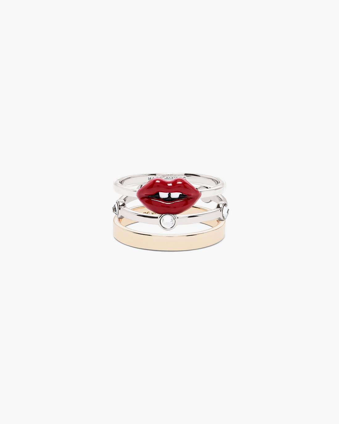 The Lips Ring Set Gold/Silver - Marc Jacobs Exclusive