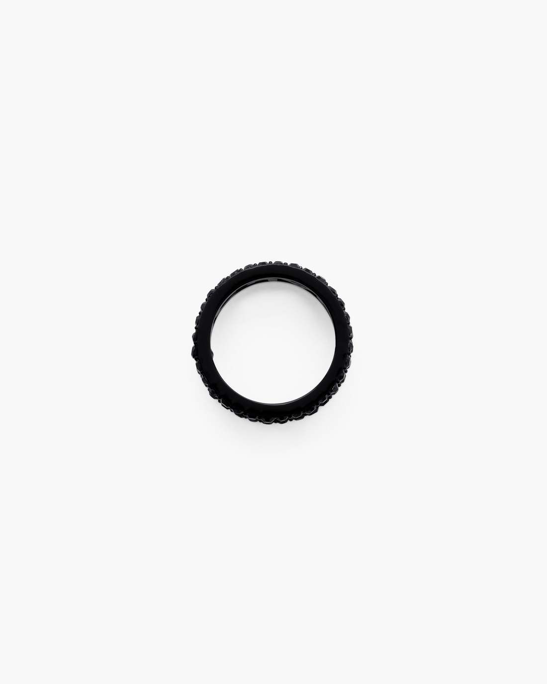 The Monogram Pave Ring Black/Black Crystal - Marc Jacobs New