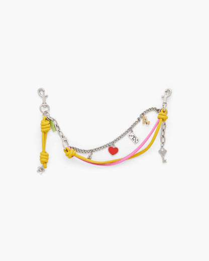 The Mini Icon Chain Bag Charm Bow Pink Multi - Marc Jacobs Exclusive
