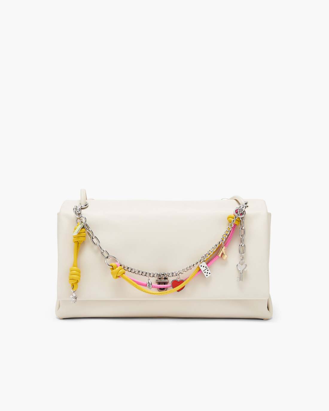 The Mini Icon Chain Bag Charm Bow Pink Multi - Marc Jacobs Exclusive