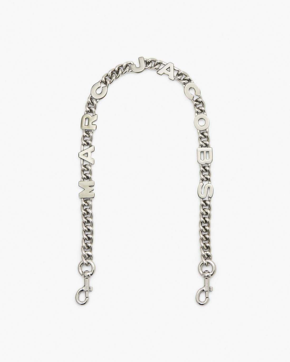 The Logo Chain Shoulder Strap Nickel - Marc Jacobs New
