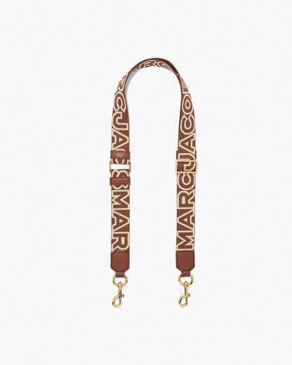 The Thin Outline Logo Webbing Strap Argan Oil Multi - Marc Jacobs New