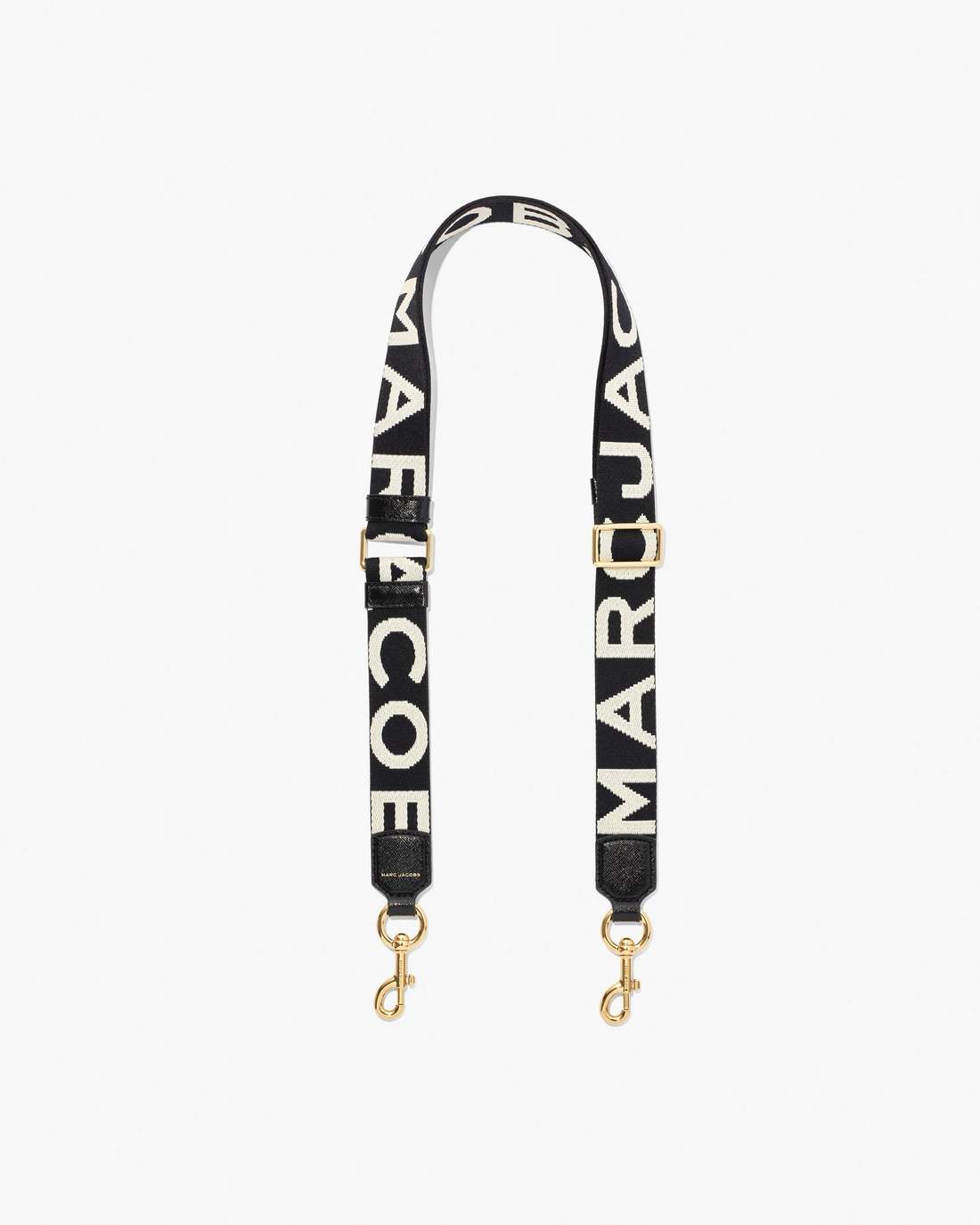 The Thin Logo Webbing Strap Black/White - Marc Jacobs Best Seller