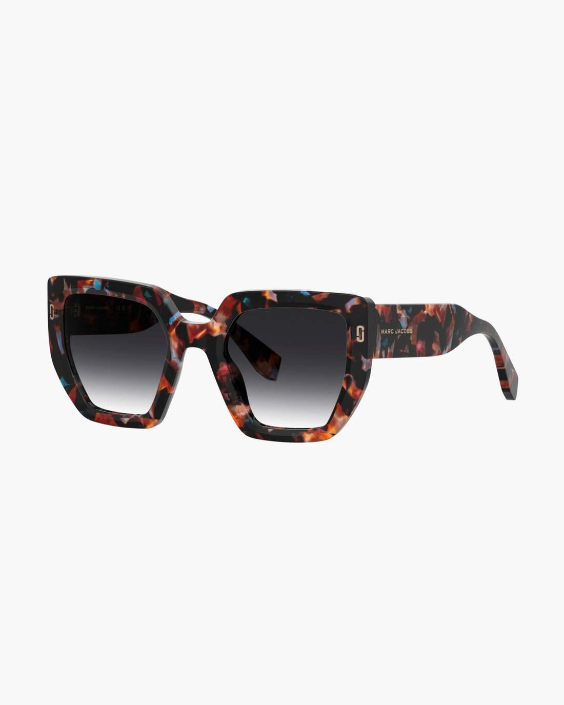 The J Marc Square Sunglasses Havana Multi - Marc Jacobs Signature