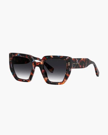 The J Marc Square Sunglasses Havana Multi - Marc Jacobs Signature